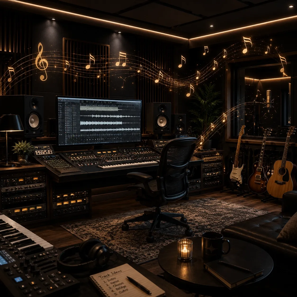 Music production studio